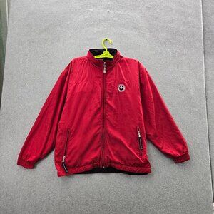 Panda Express Men Jacket S Red Reversible Embroidered Logo